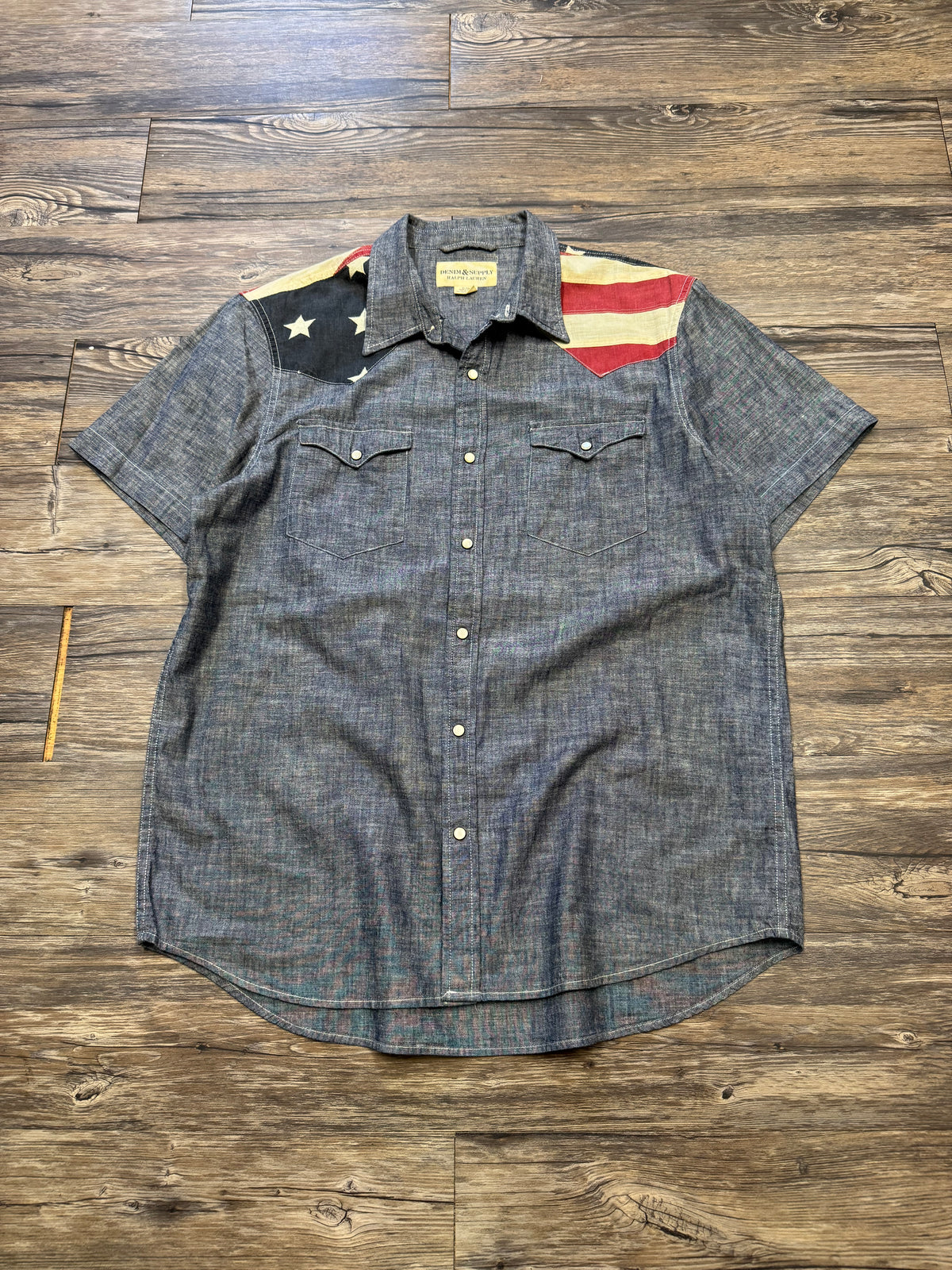 POLO RALPH LAUREN DENIM & SUPPLY AMERICAN BUTTON UP SHIRT (XL)