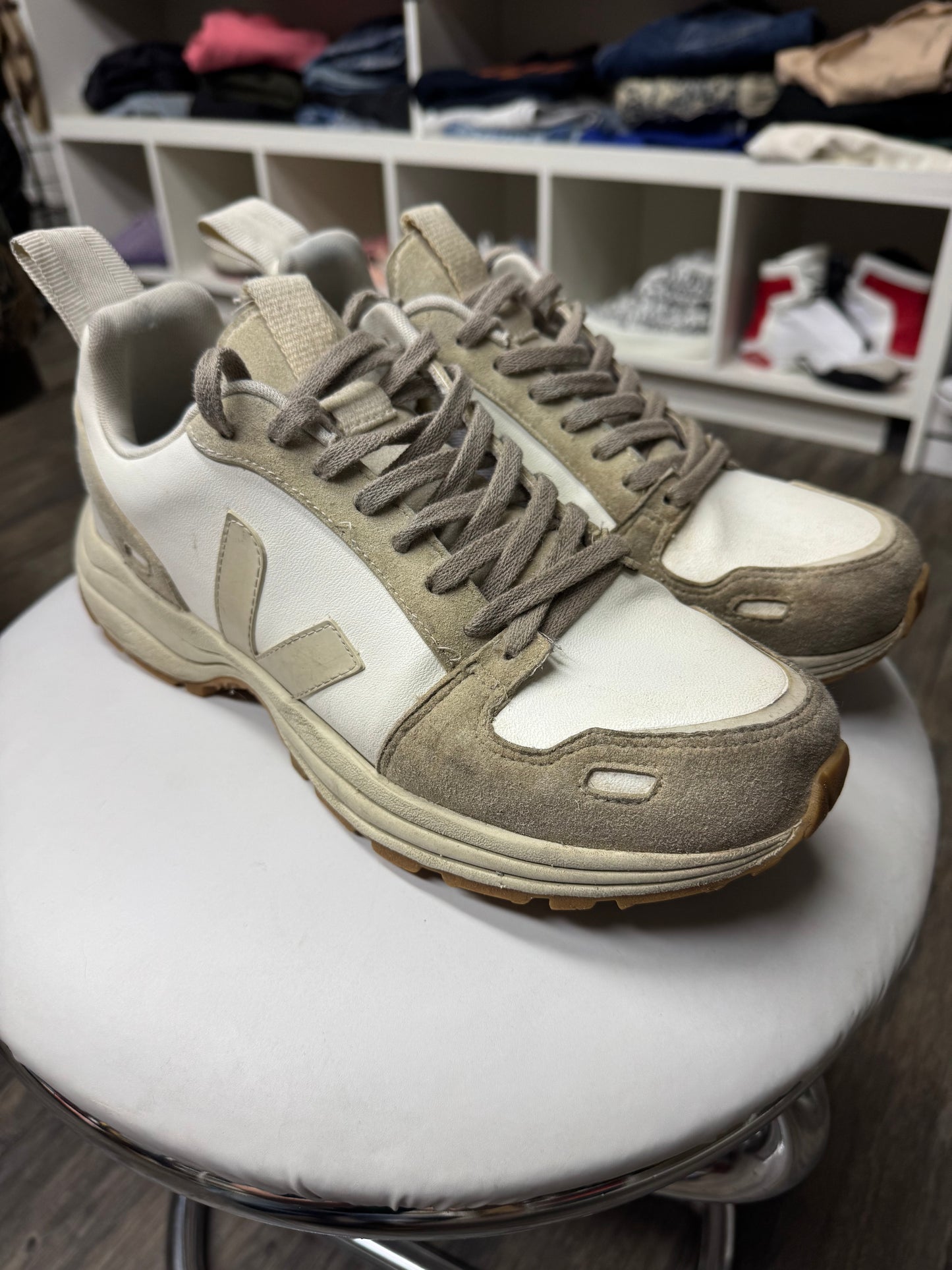 RICK OWENS VEJA RUNNER SNEAKER (10.5)