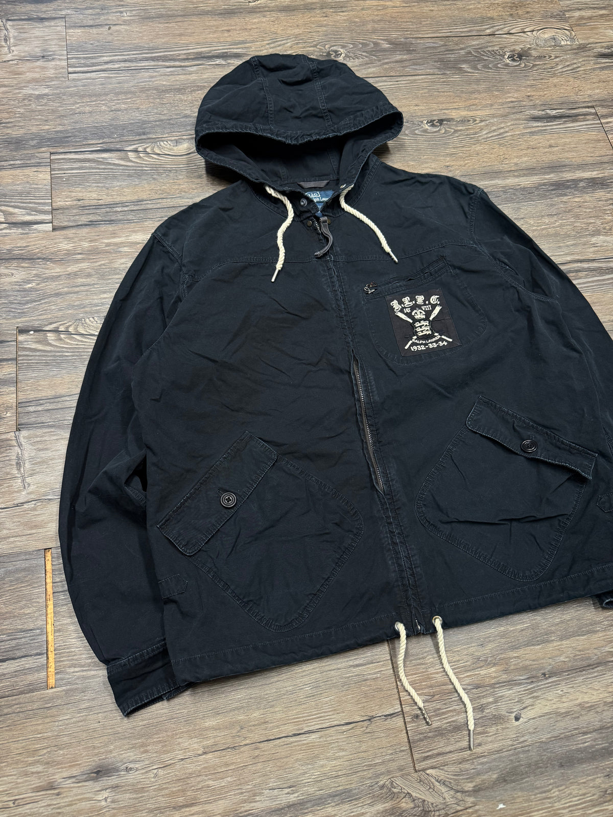 POLO RALPH LAUREN RLFC LIONS FULL ZIP CANVAS JACKET (L)