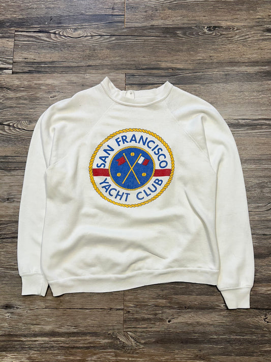 90’s SAN FRANCISCO YACHT CLUB GRAPHIC CREWNECK (SMALL)