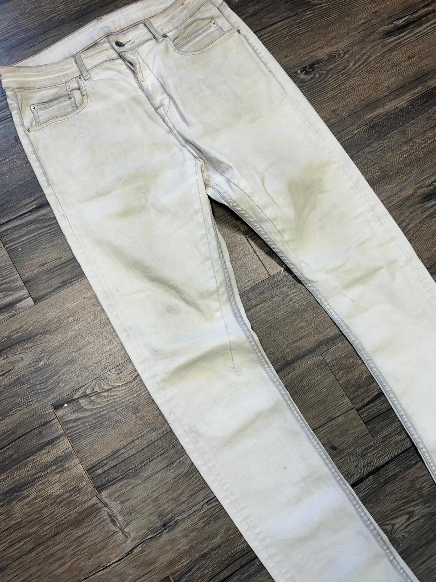 RICK OWENS WAXED DRKSHDW JEANS (32)