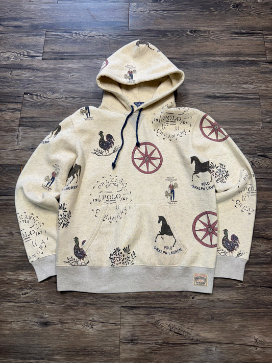 POLO RALPH LAUREN FARM SKETCHES HOODIE (M)