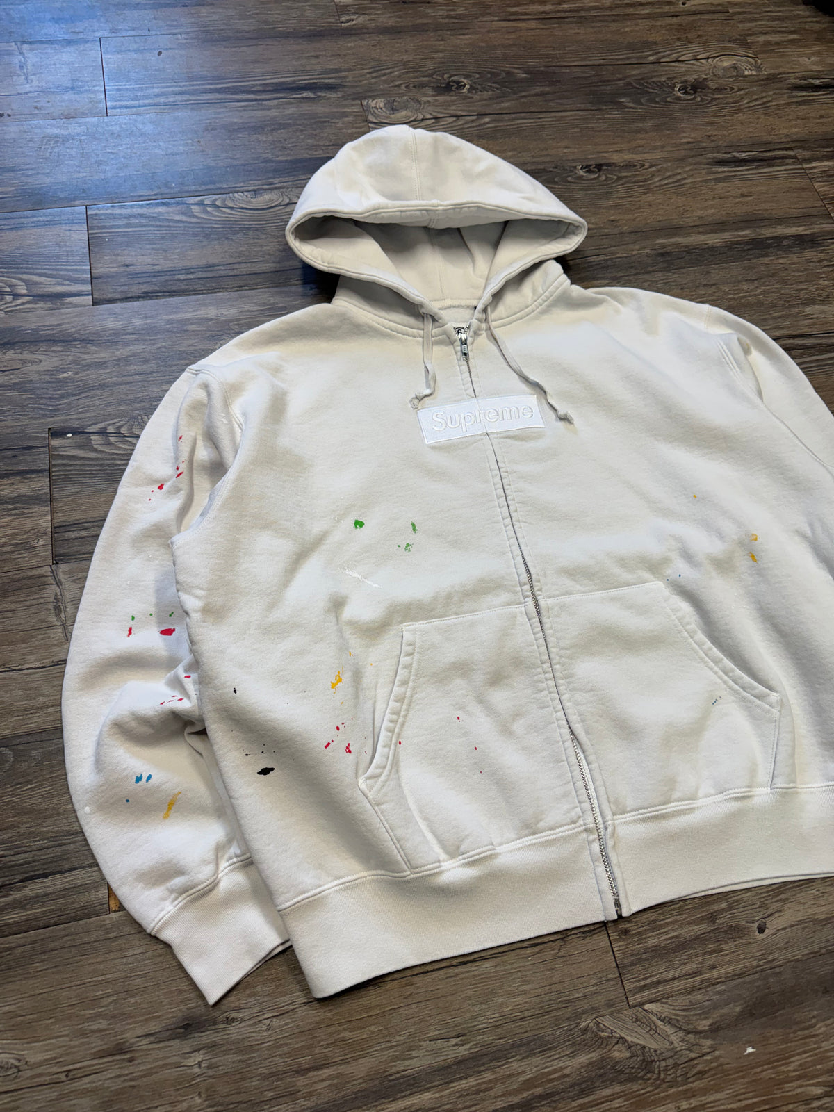 SUPREME X MAISON MARGIELA ZIP UP BOX LOGO (L)