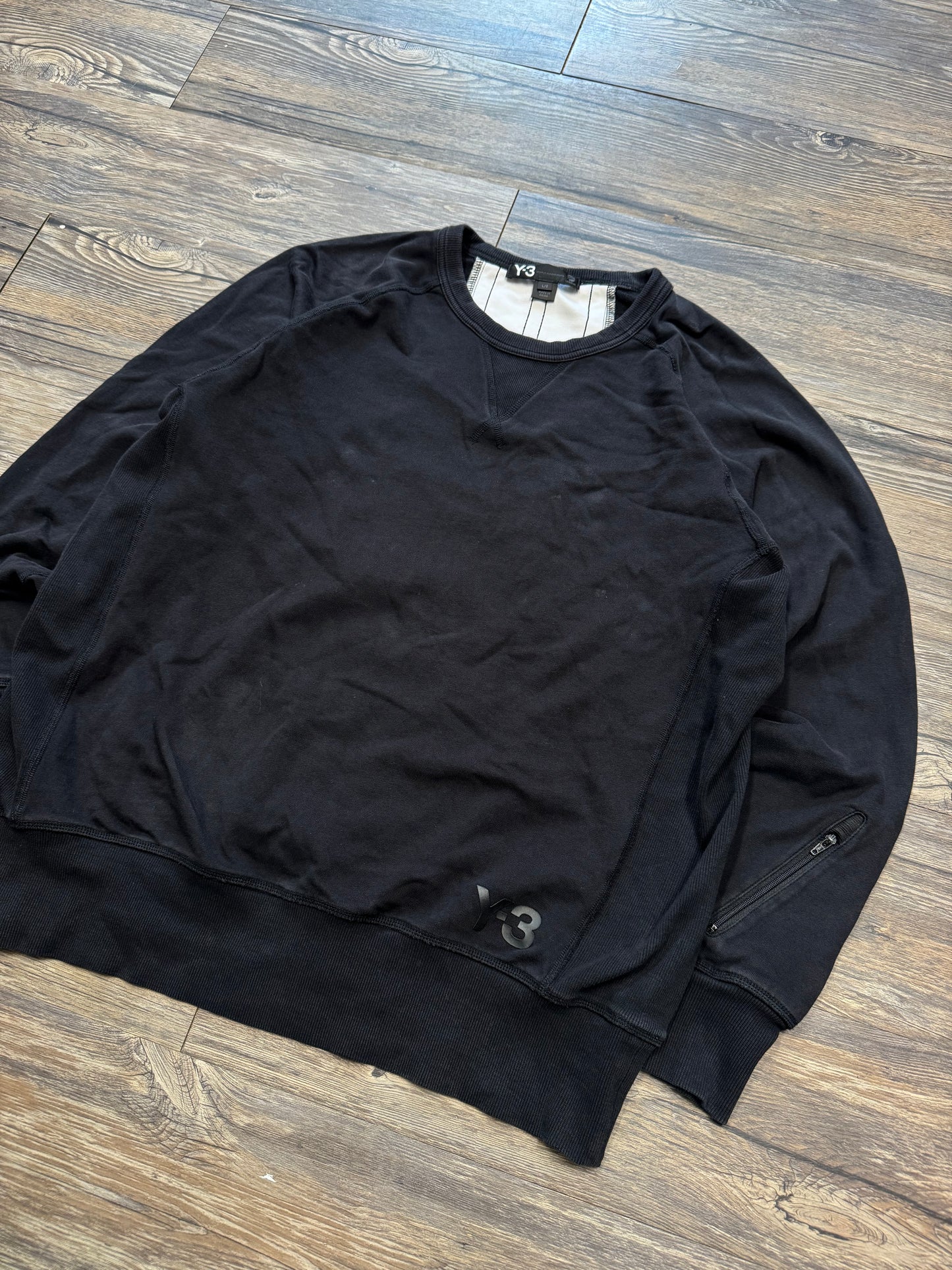 ADIDAS Y-3 KNIT ZIPPER SWEATER (L)