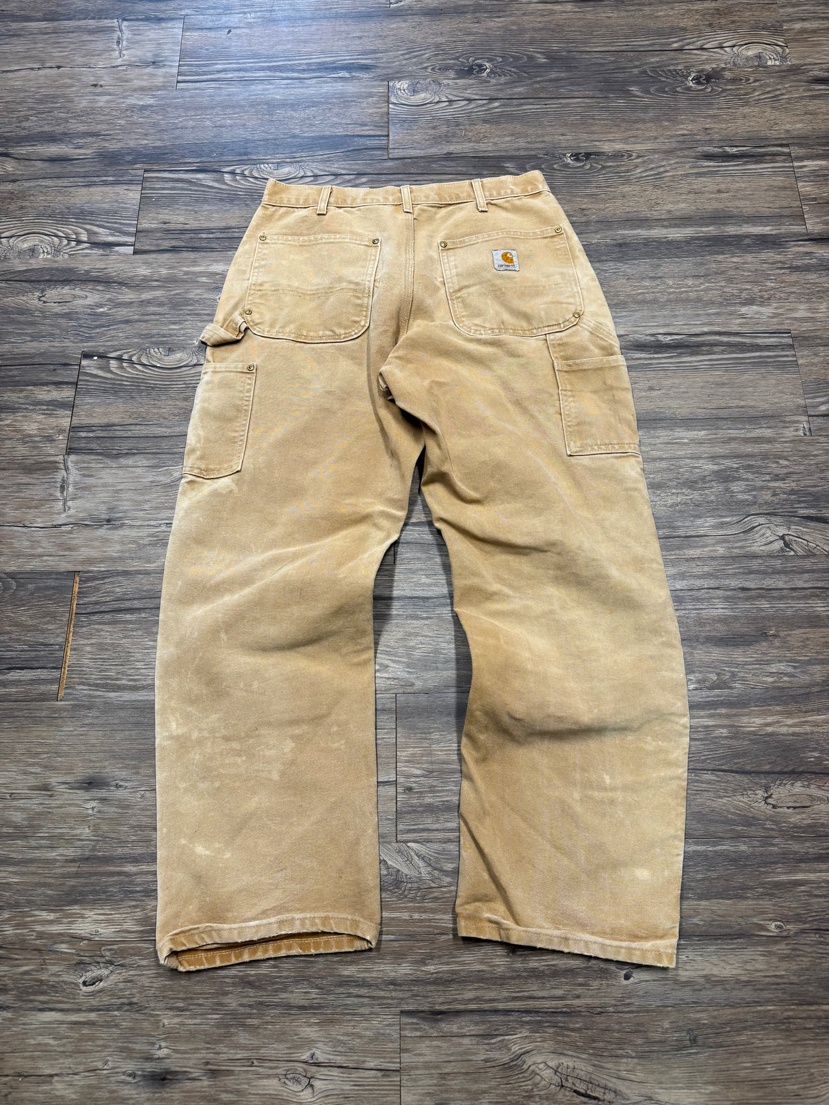CARHARTT DISTRESSED DOUBLE KNEE CARPENTER PANTS (30)