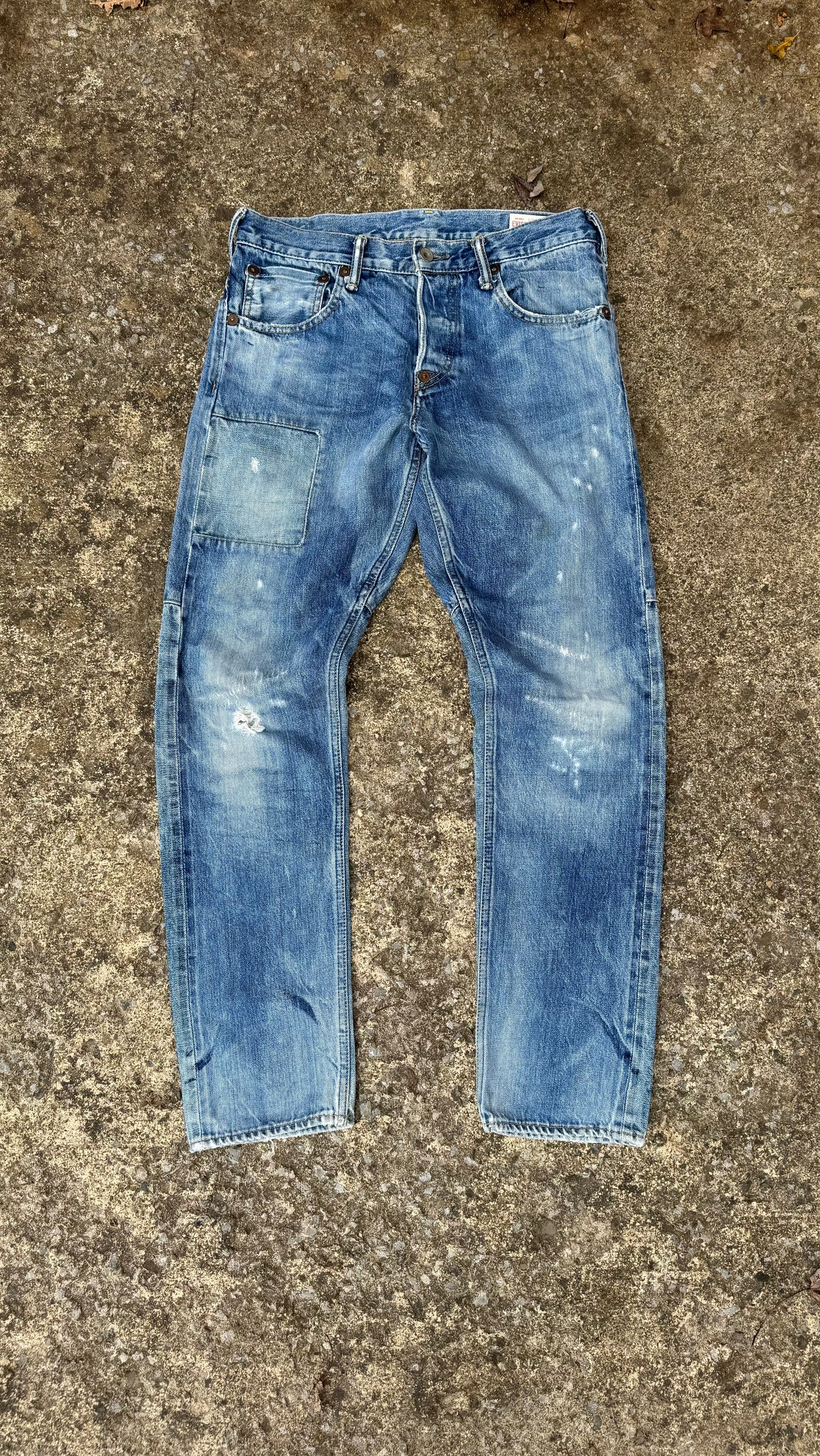 EVISU DISTRESSED & REPAIRED DENIMS (29)