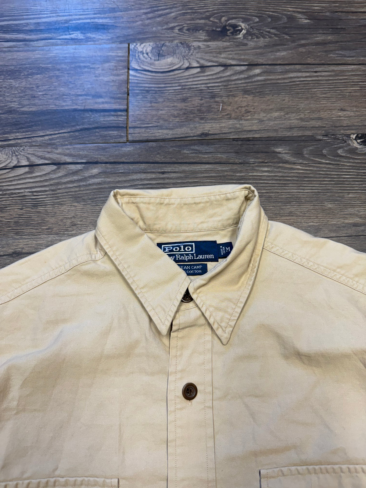 POLO RALPH LAUREN 2003 SHARK BUTTON UP SHIRT (M)