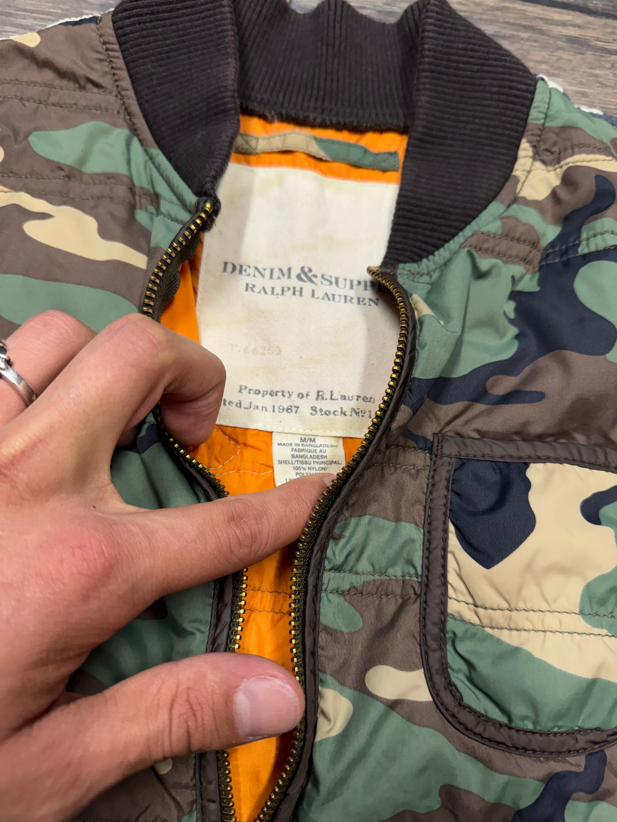 POLO RALPH LAUREN DENIM & SUPPLY DISTRESSED AMERICAN FLAG WMNS VEST (M)