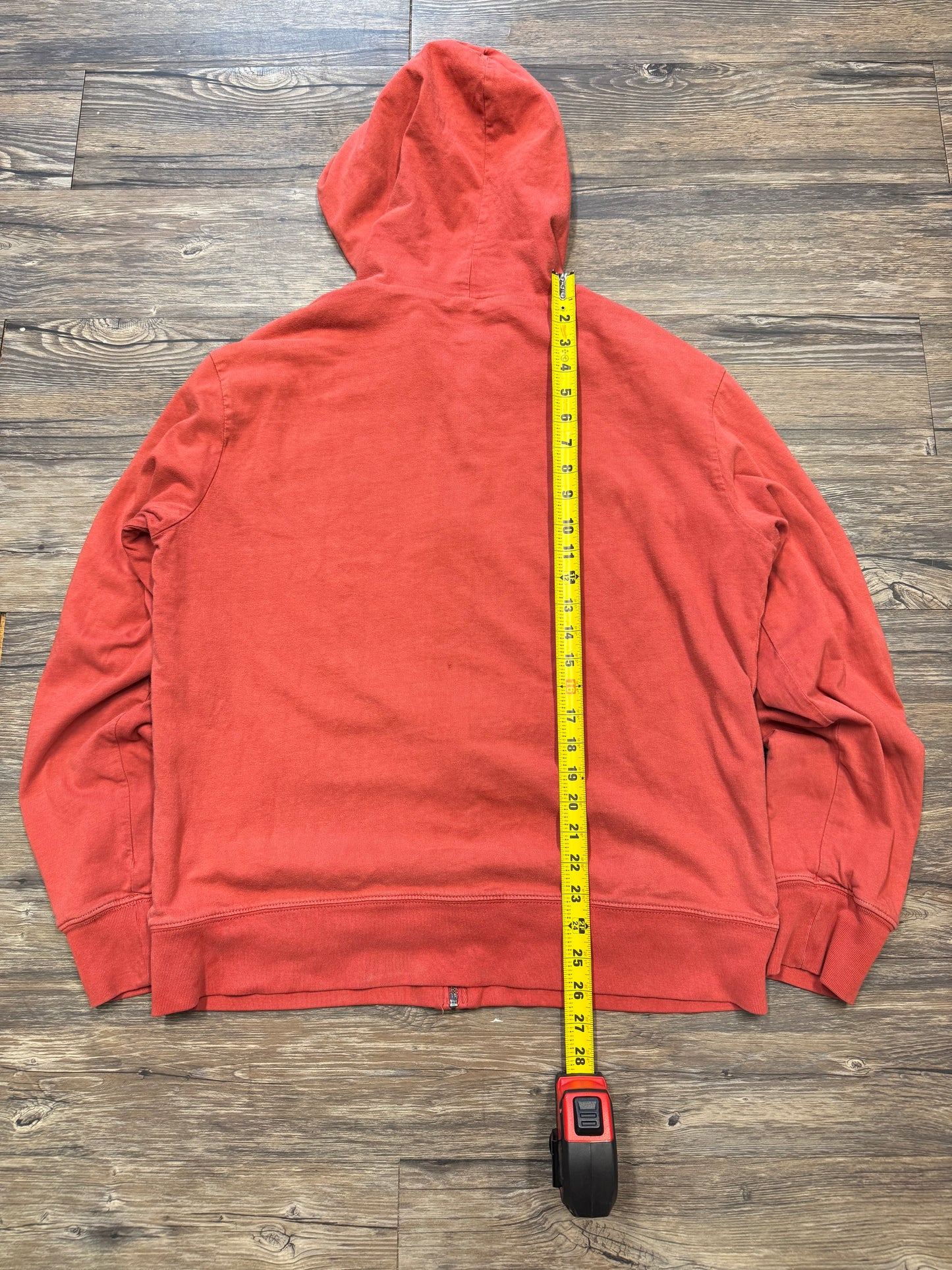 RALPH LAUREN DENIM & SUPPLY FADED RED ZIP UP (L)