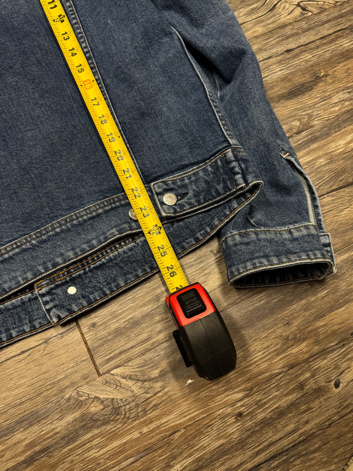 ACNE STUDIOS BLUE DENIM TRUCKER JACKET (50)