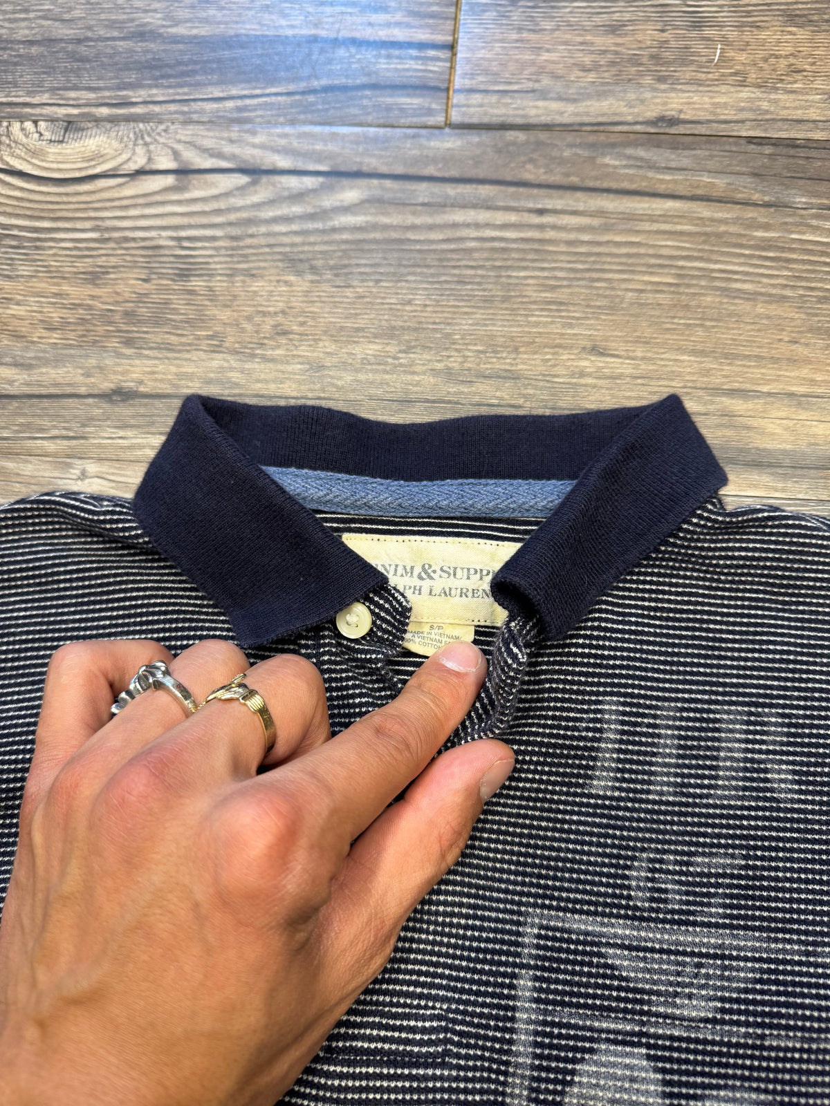 POLO RALPH LAUREN DENIM & SUPPLY STRIPED POLO (S)