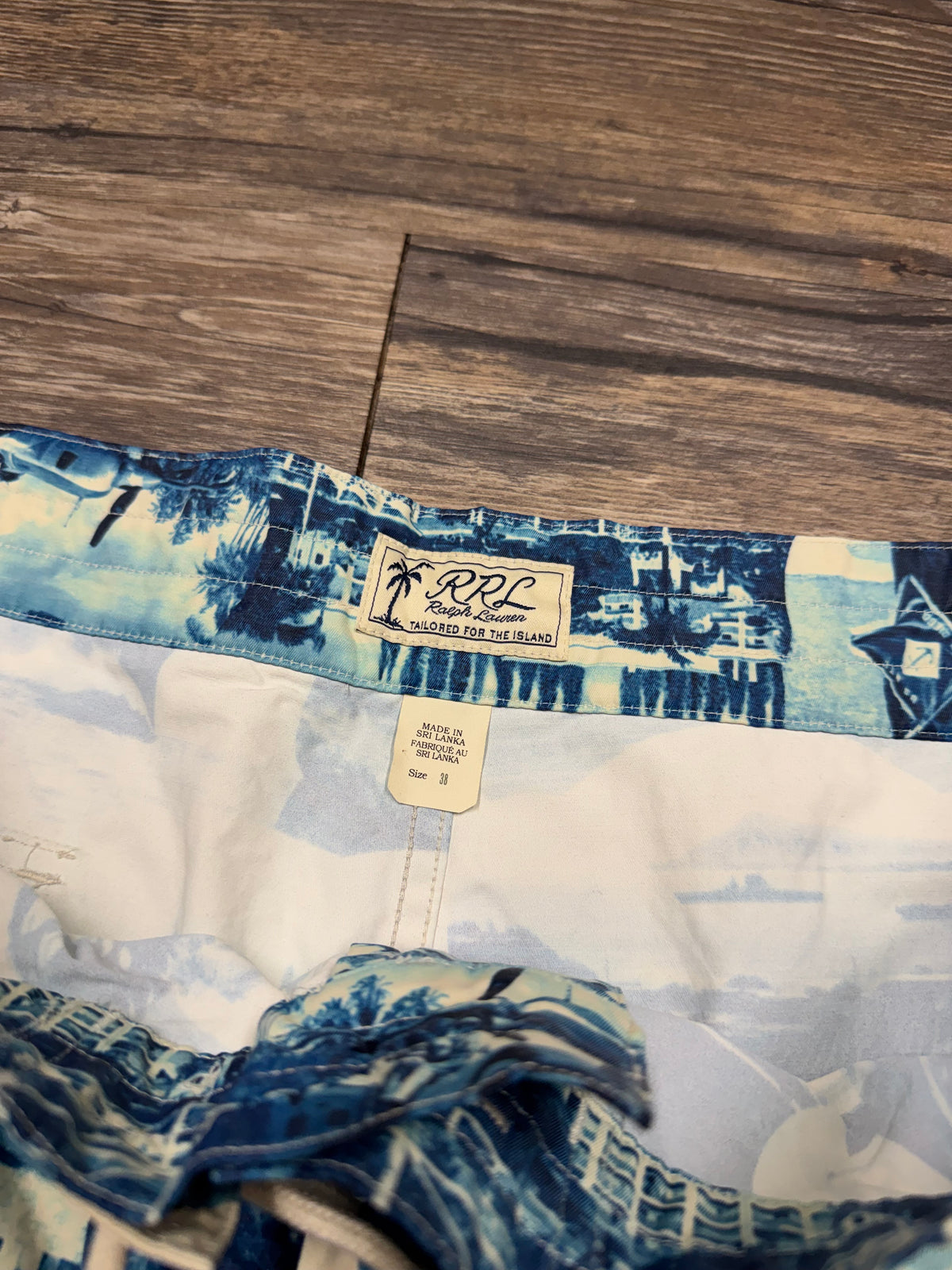 RRL VINTAGE VACATION PRINT SWIM SHORTS (38)