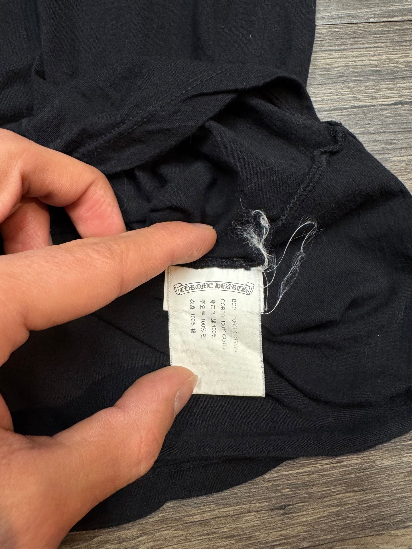 CHROME HEARTS FADED CROSS T-SHIRT (SMALL)