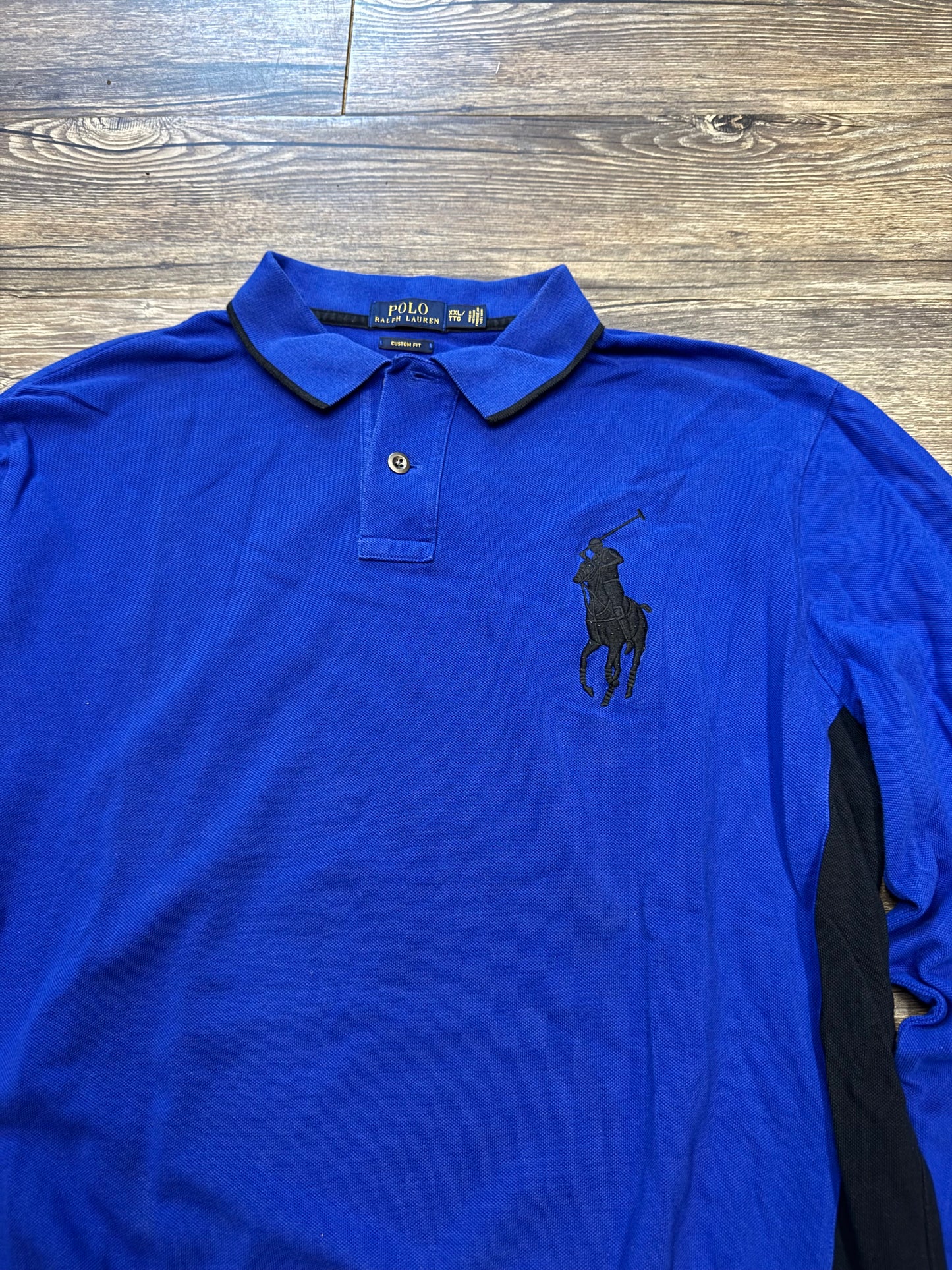 POLO RALPH LAUREN ROYAL BLUE BIG PONY LONGSLEEVE (XXL)