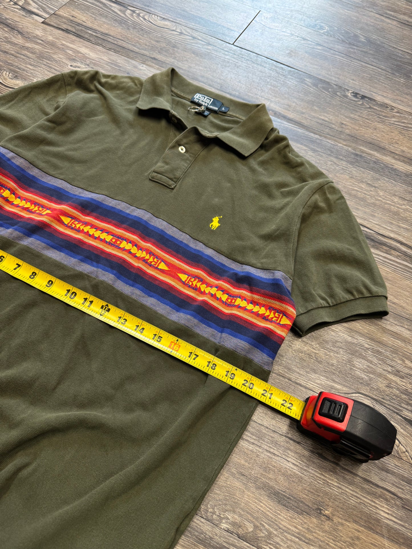 POLO RALPH LAUREN AZTEC STRIPED POLO (L)