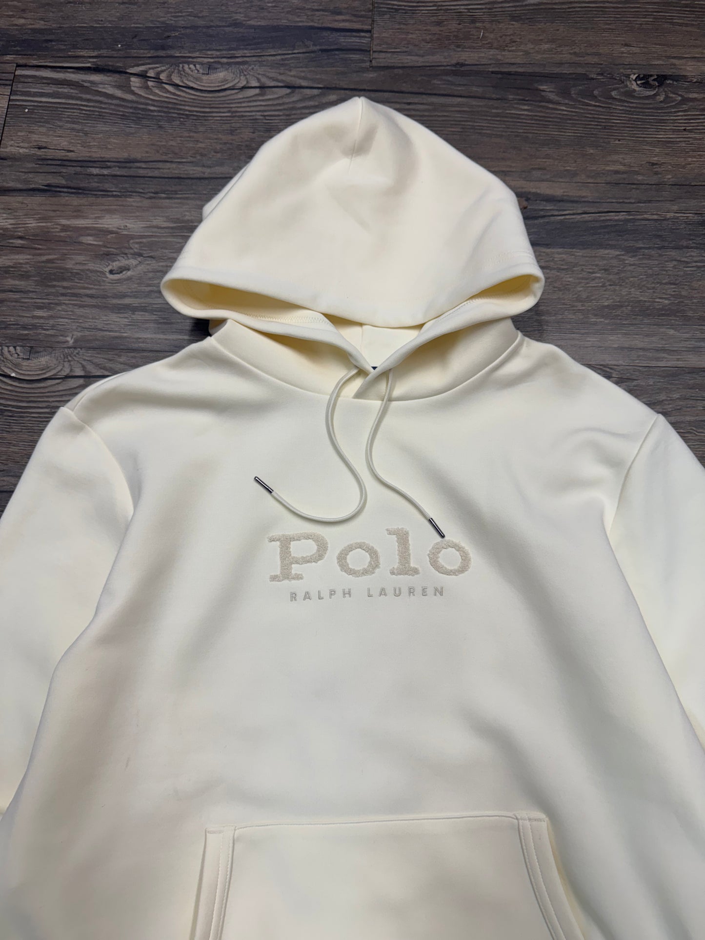 POLO RALPH LAUREN BIG PONY DOUBLE KNIT HOODIE (L)