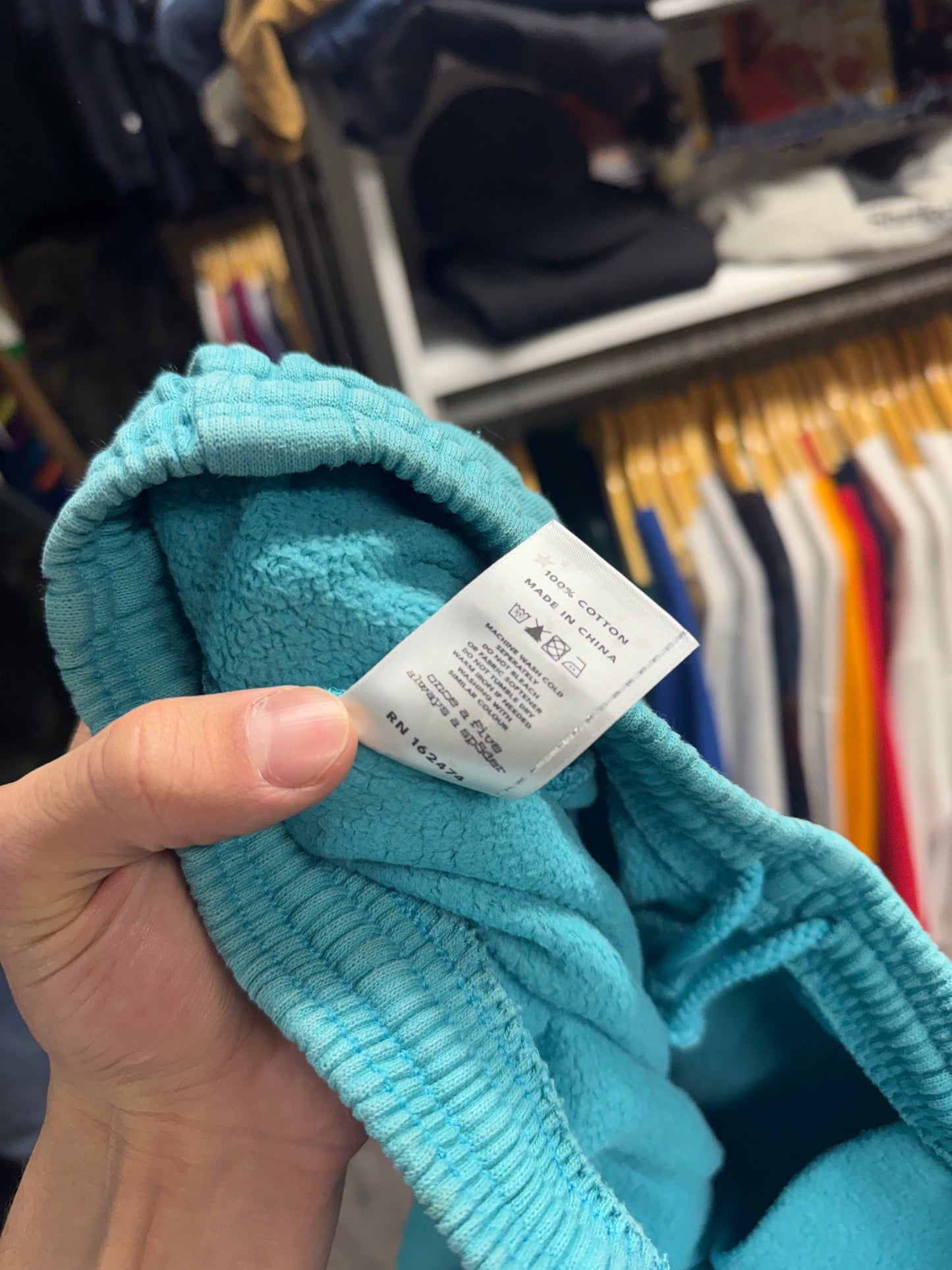 SP5DER WORLDWIDE BLUE SWEATS