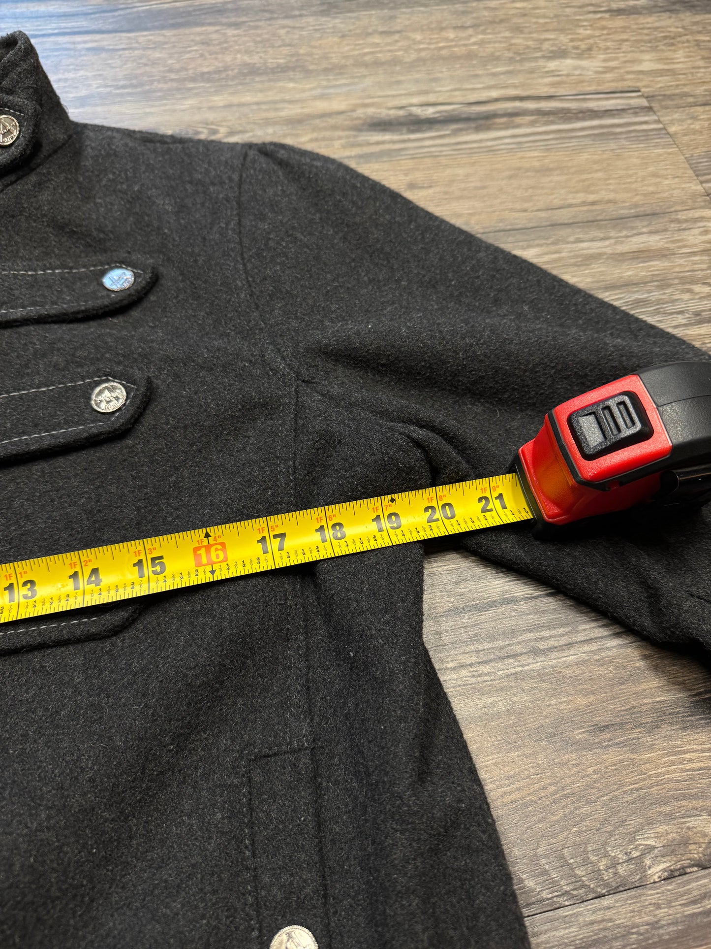 AKADEMIKS WOOL NAPOLEON JACKET (XL)
