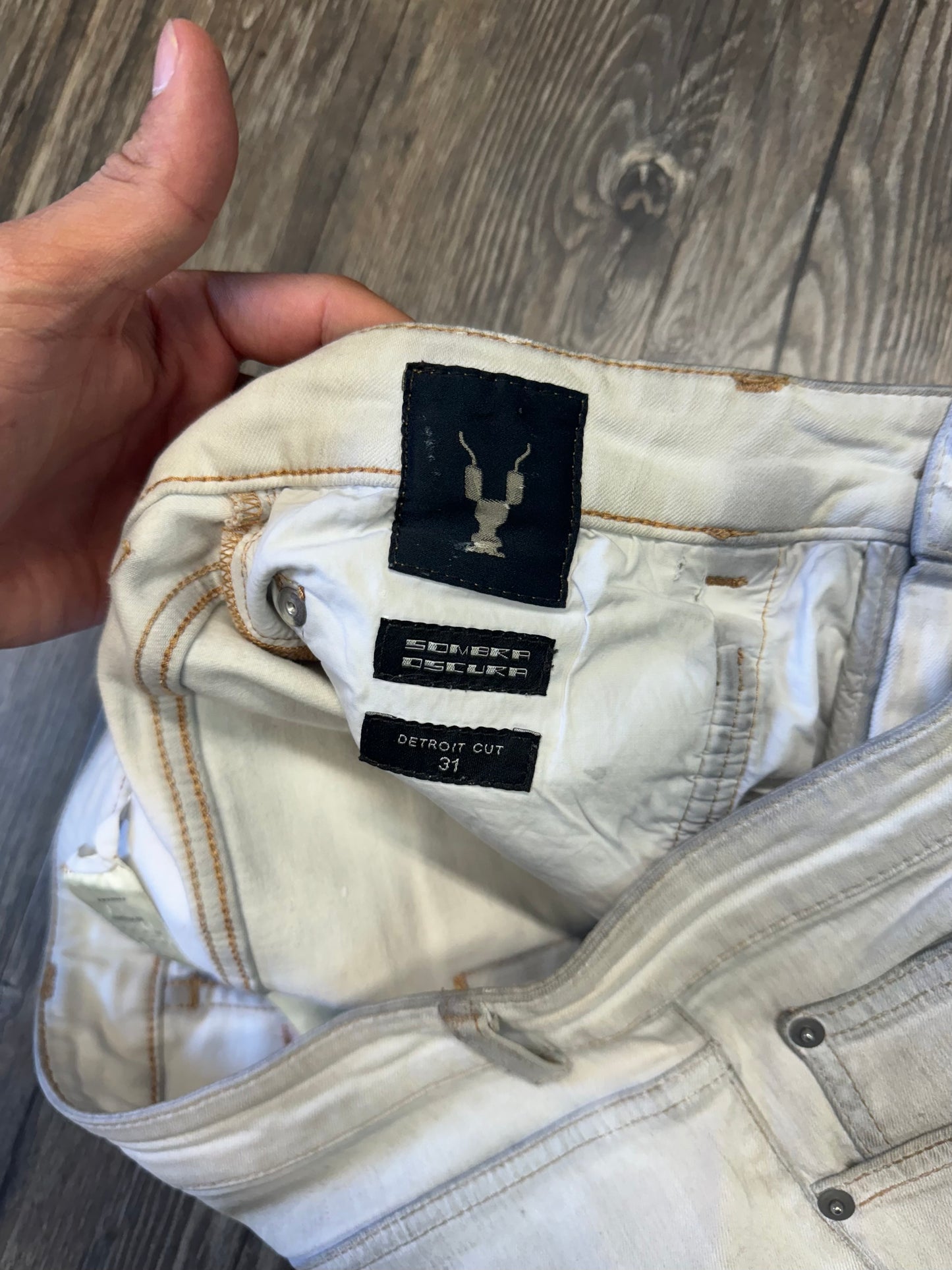 RICK OWENS WAXED DRKSHDW JEANS (32)