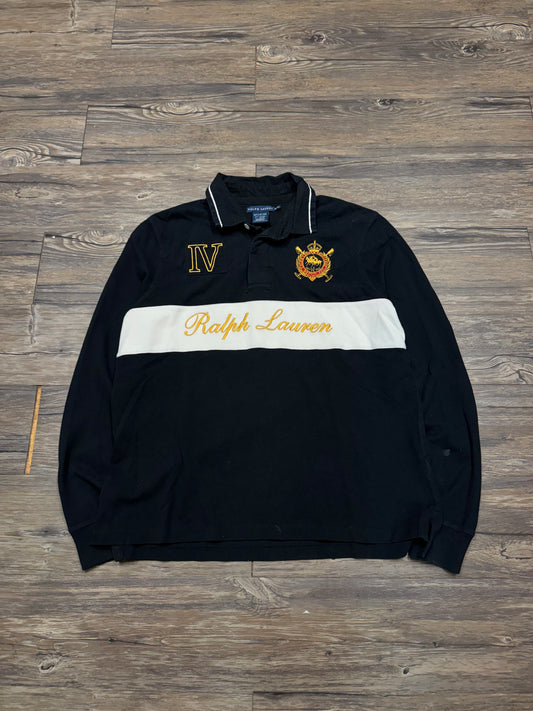 POLO RALPH LAUREN LONG SLEEVE CREST POLO (M)