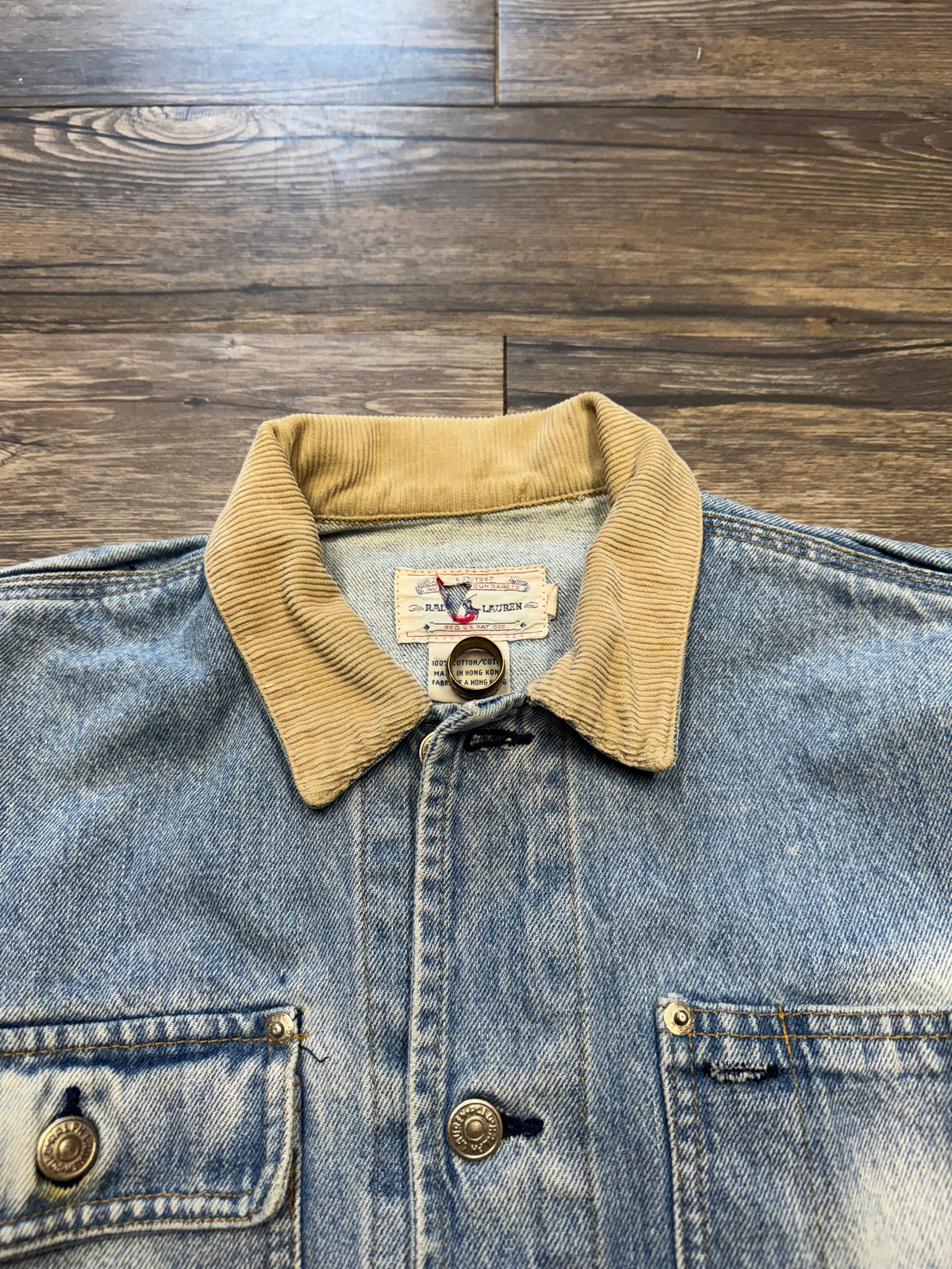 POLO RALPH LAUREN NATIVE AMERICAN DENIM JACKET (S)