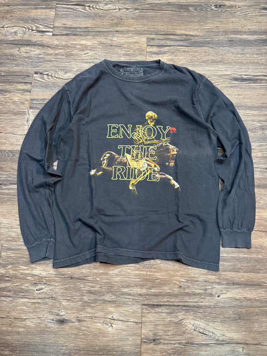 TRAVIS SCOTT ASTROWORLD (ENJOY THE RIDE) LONG SLEEVE T-SHIRT (LARGE)