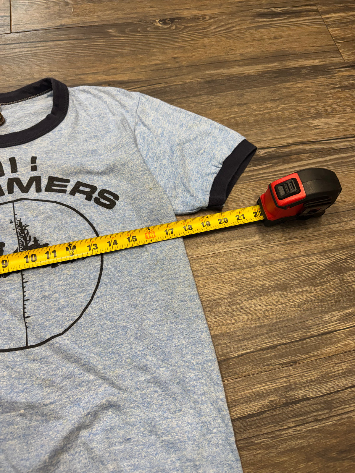 90’s "HI SKIMMERS" RINGER T-SHIRT (L)