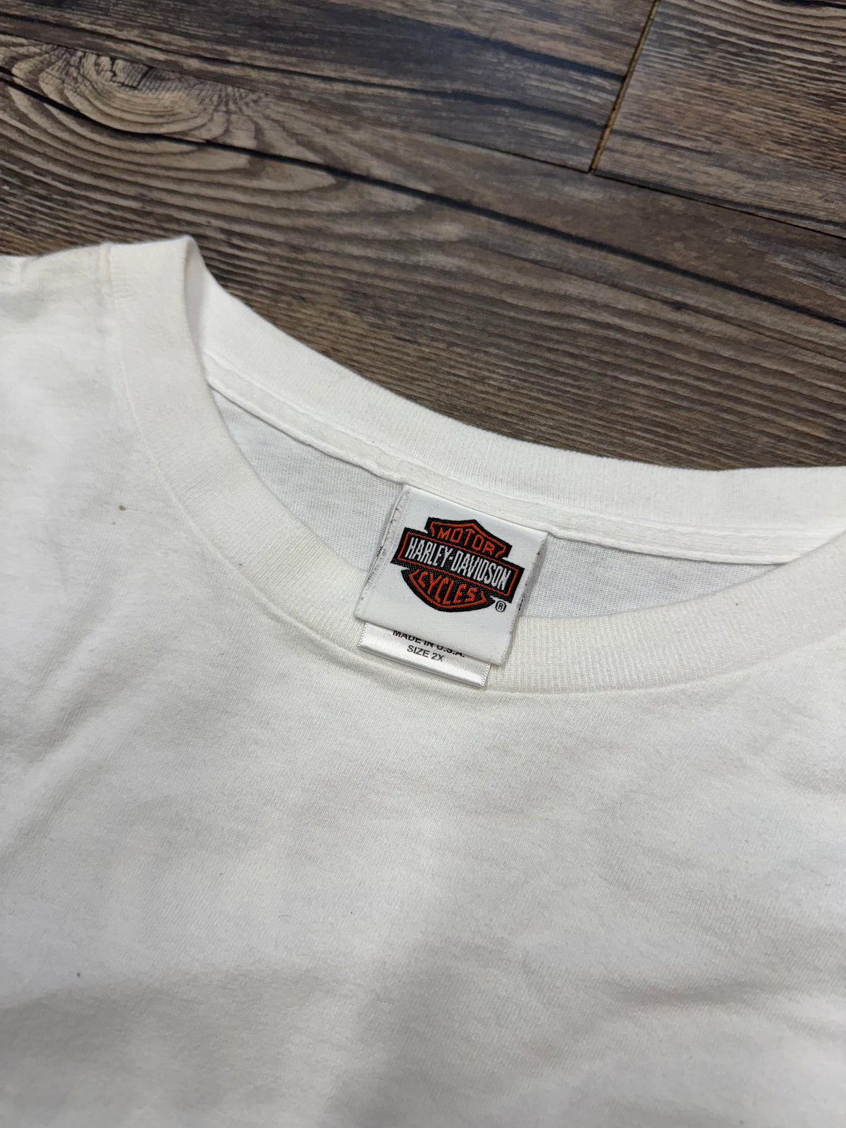 VINTAGE HARLEY DAVIDSON BADGE LONGSLEEVE SHIRT (XXL)