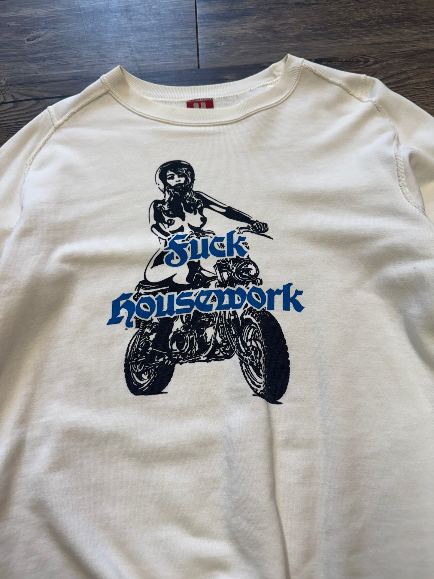HYSTERIC GLAMOUR ‘F*CK HOUSEWORK’ CREWNECK (M)