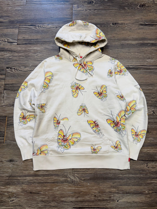 SUPREME GONZ BUTTERFLY SS16 HOODED SWEATSHIRT (M)