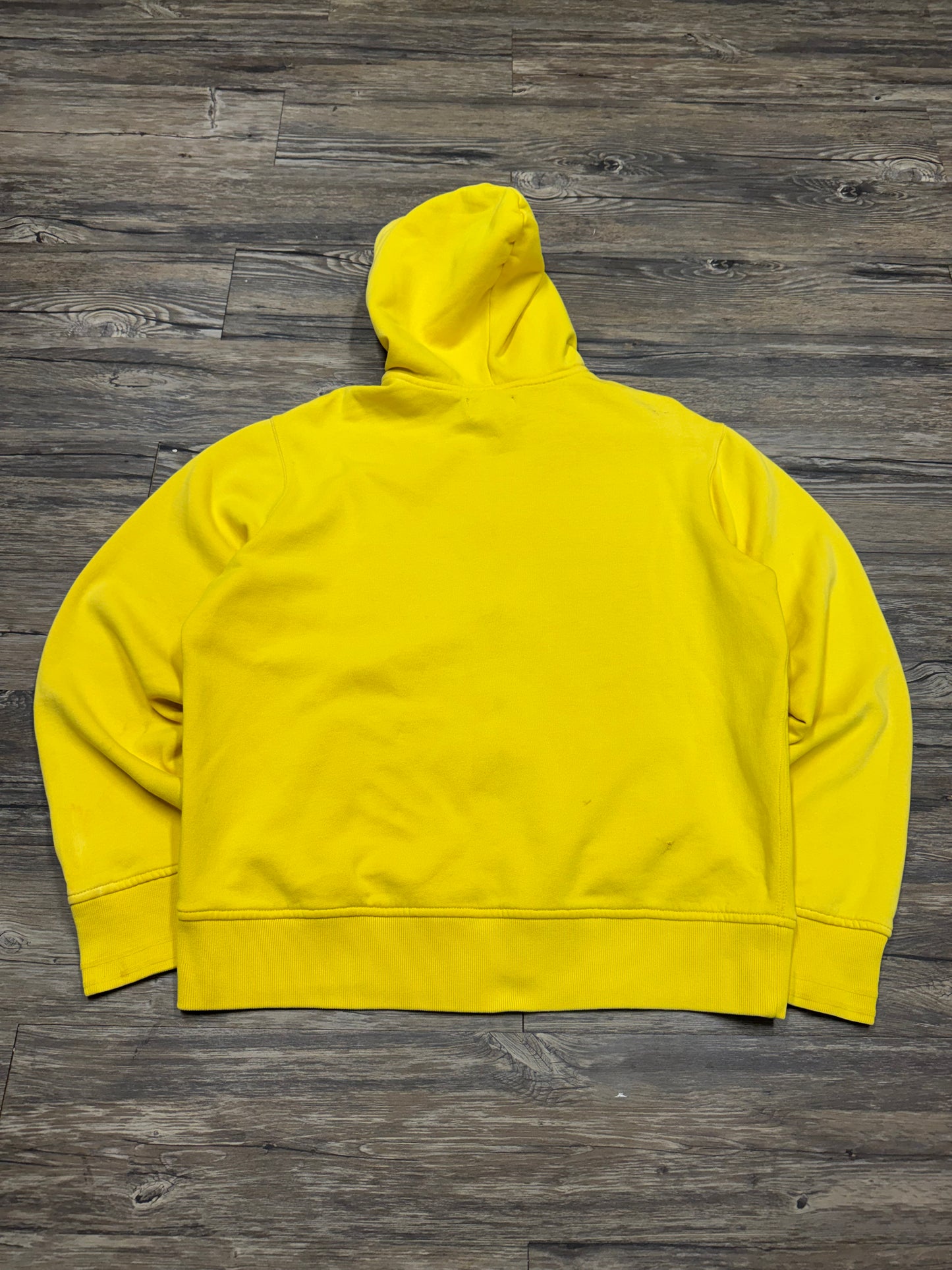 POLO RALPH LAUREN ‘MUSTARD’ ZIP UP HOODED SWEATSHIRT (XL)