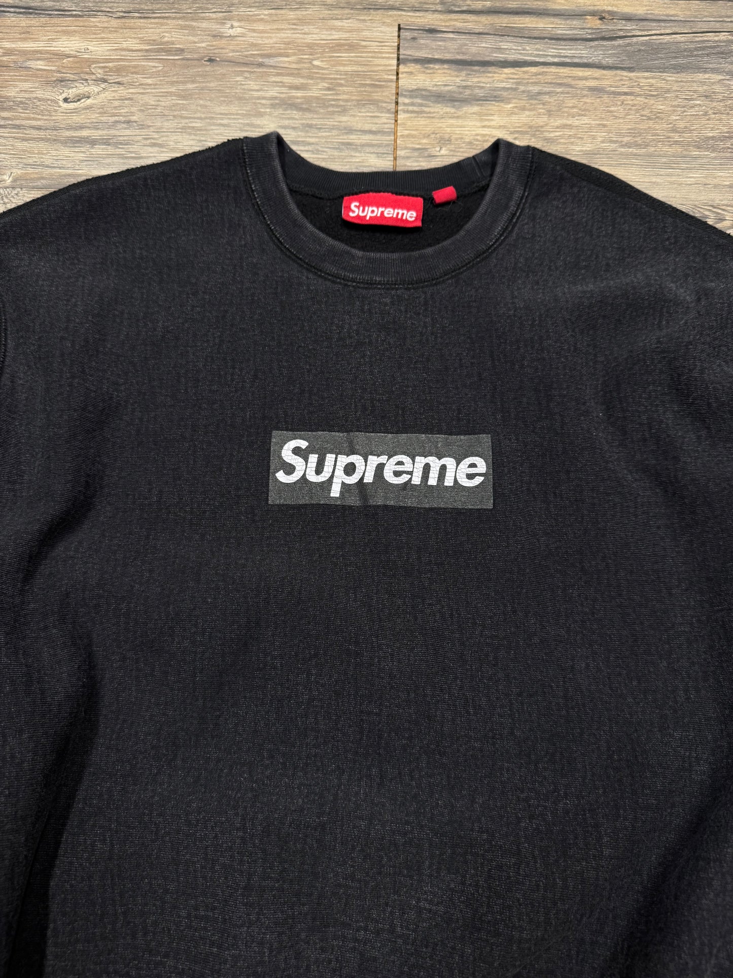 SUPREME BLACK BOX LOGO CREWNECK (S)