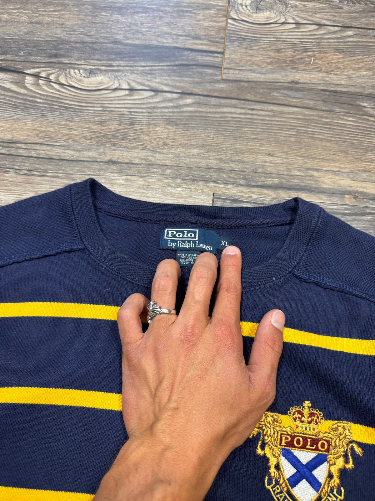 POLO RALPH LAUREN RUGBY SWEATER (XL)