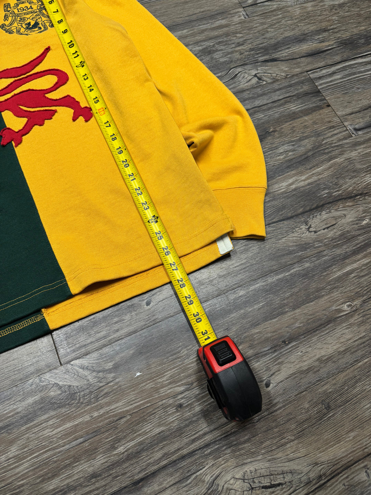 POLO RALPH LAUREN RUGBY LINE LION COLORBLOCK CREST LONGSLEEVE (M)