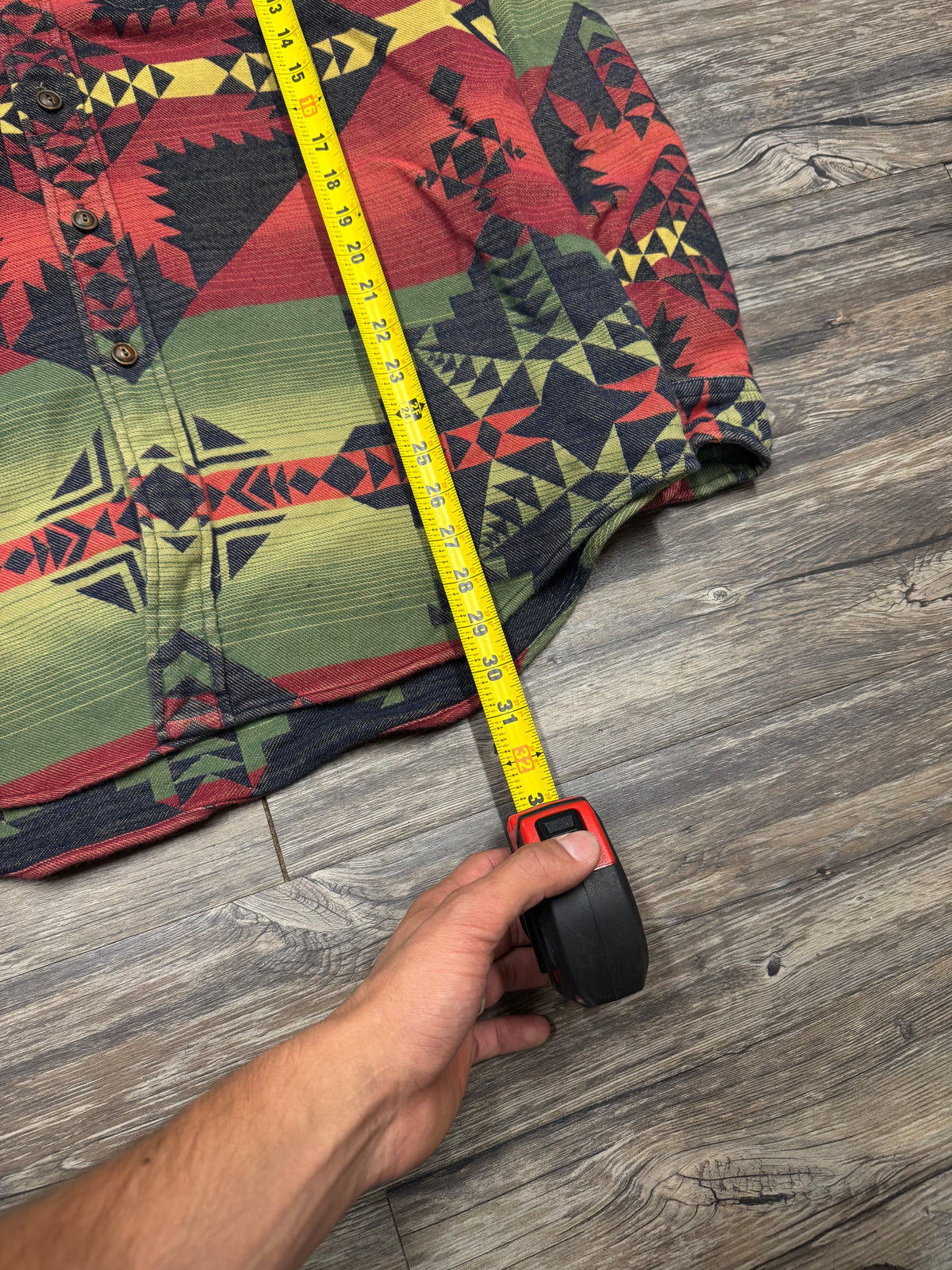 POLO RALPH LAUREN SOUTHWESTERN AZTEC BUTTON UP (XL)
