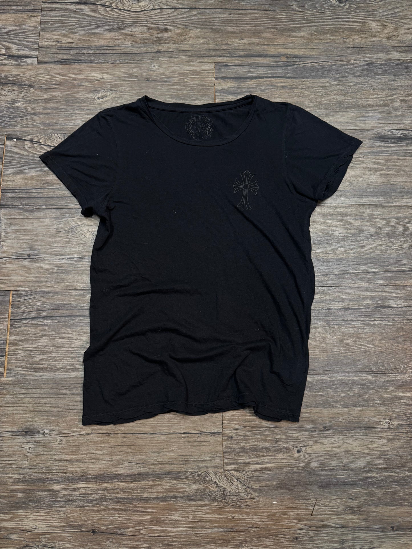 CHROME HEARTS FADED CROSS T-SHIRT (SMALL)