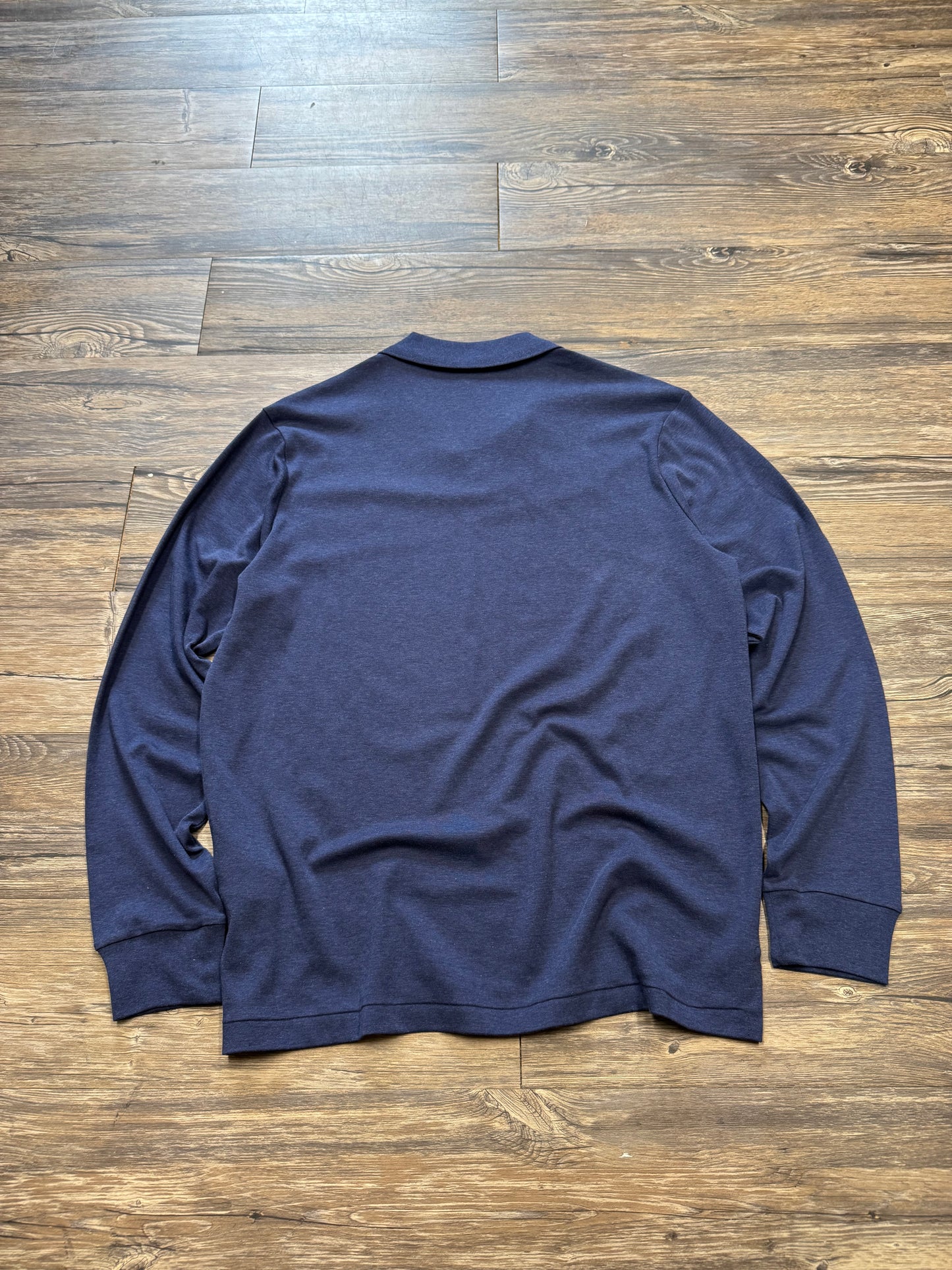 POLO RALPH LAUREN TEXTURED COTTON JERSEY POLO SHIRT (M)