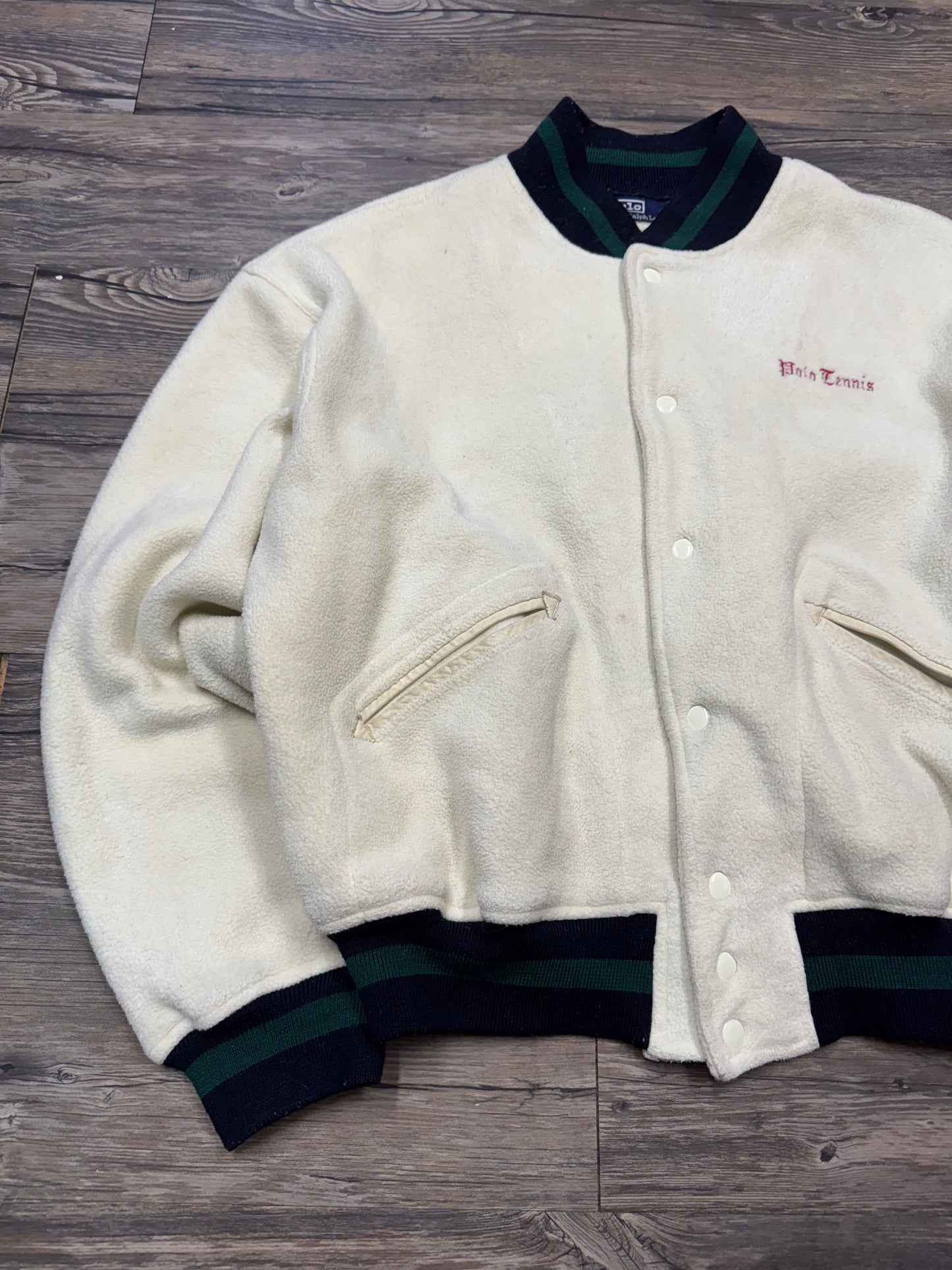 POLO RALPH LAUREN TENNIS VARSITY JACKET (L)