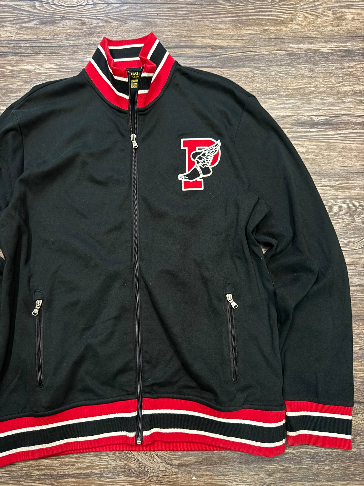 POLO RALPH LAUREN P-WING STADIUM FULL ZIP TRACK JACKET (L)