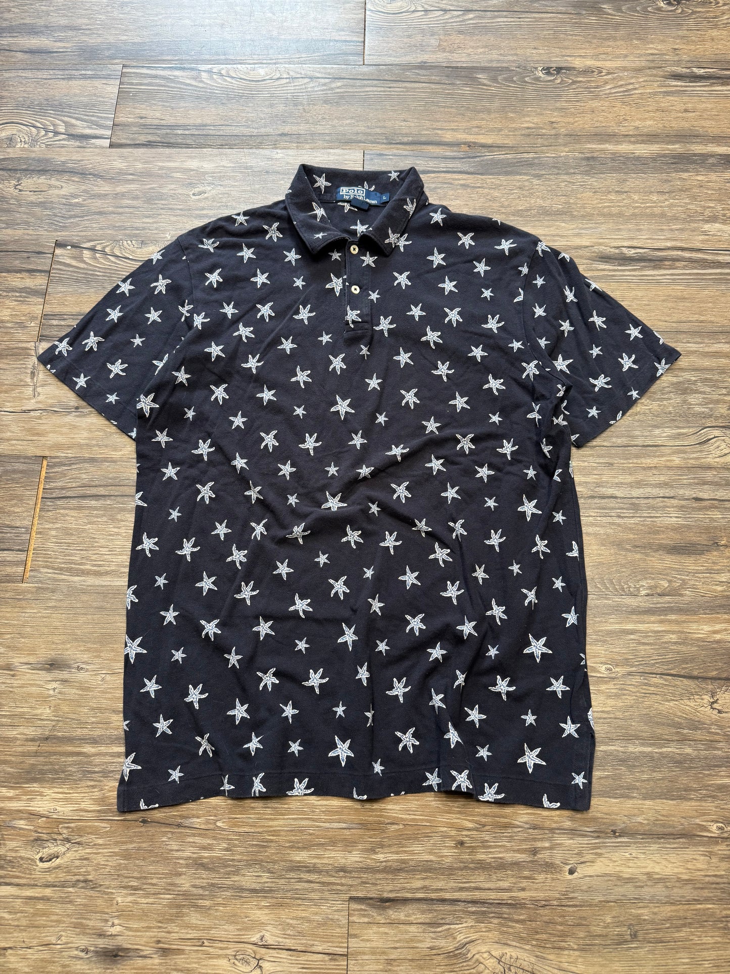 POLO RALPH LAUREN STARFISH AOP SHIRT (L)