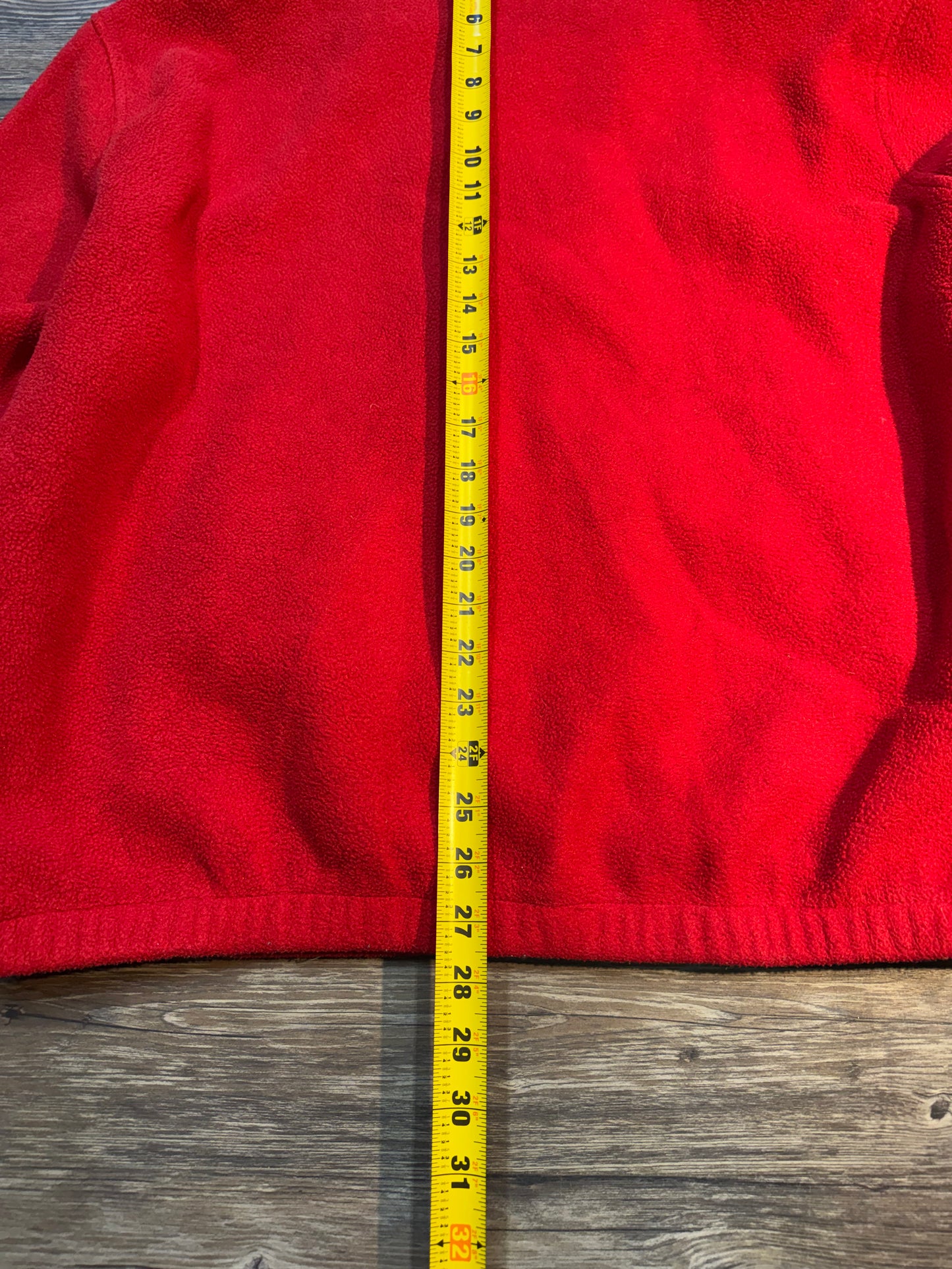 VINTAGE POLO RALPH LAUREN RED FLEECE (L)