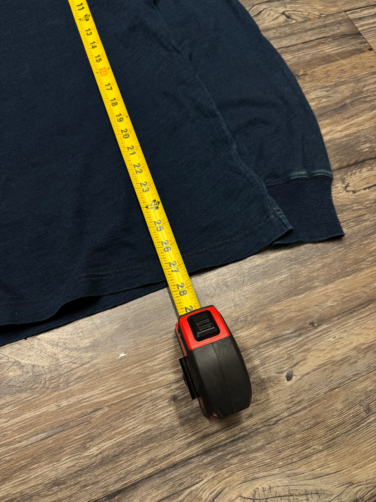 DOUBLE RL FADED BLUE SLUB LONGSLEEVE SHIRT (M)