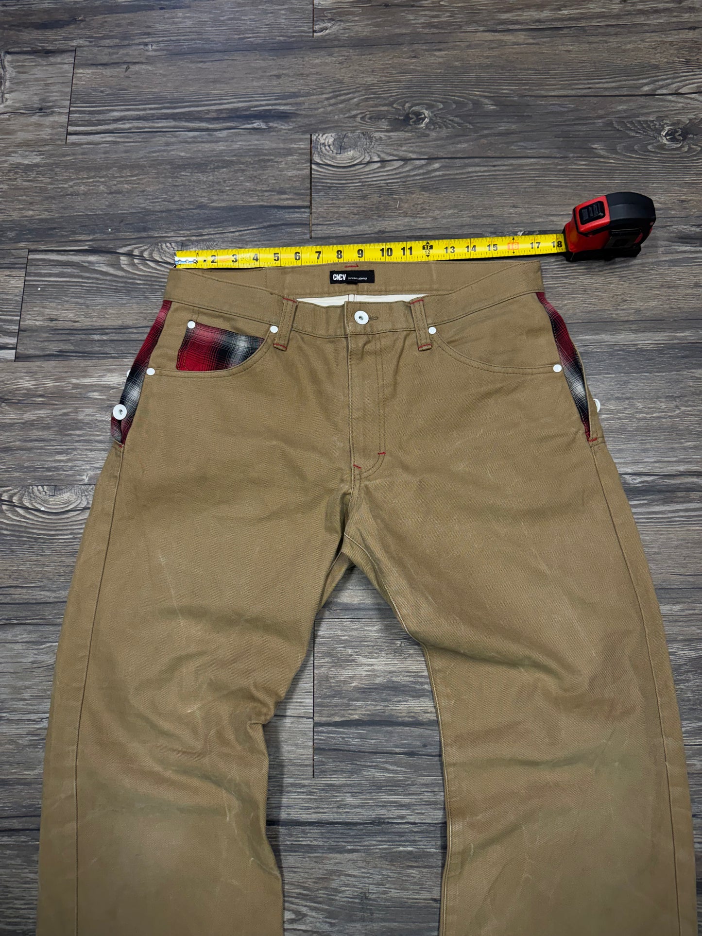 CONCAVE BUTTON FLAP WORK PANTS (34)