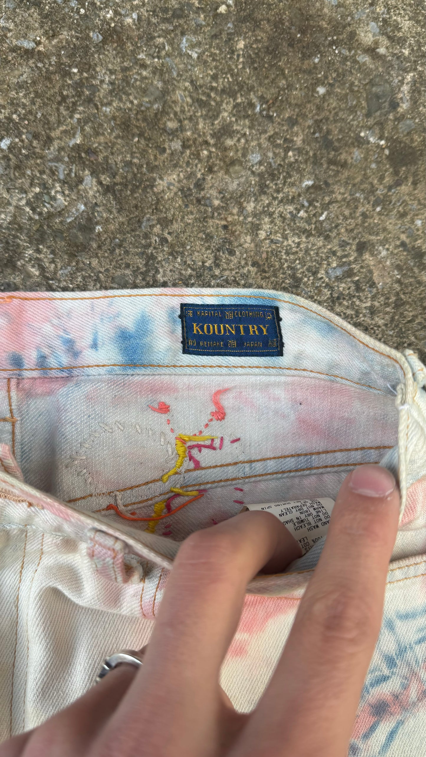 KAPITAL TIE-DYE SELVEDGE DENIM (32)