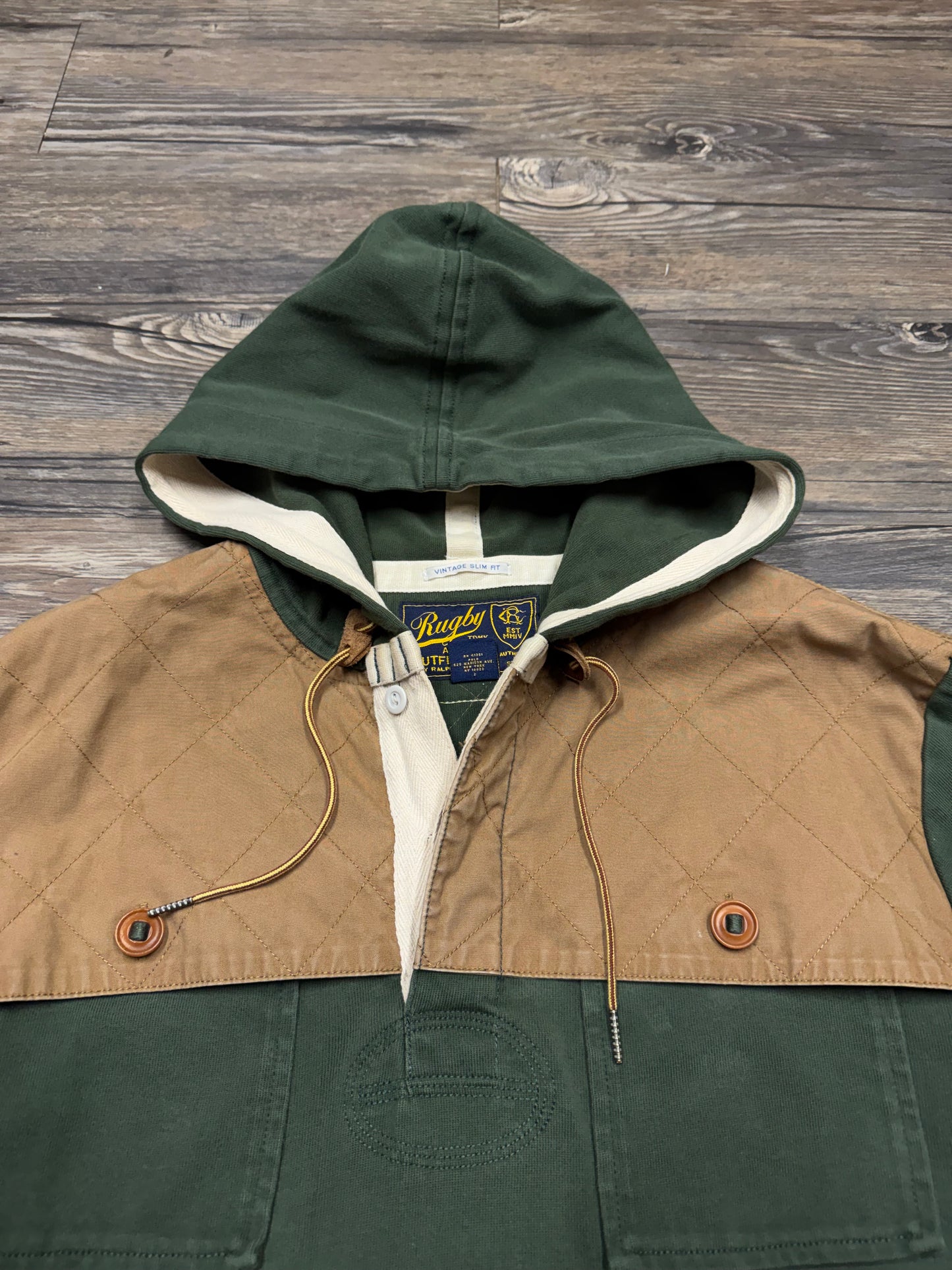 POLO RALPH LAUREN RUGBY HOODIE (L)