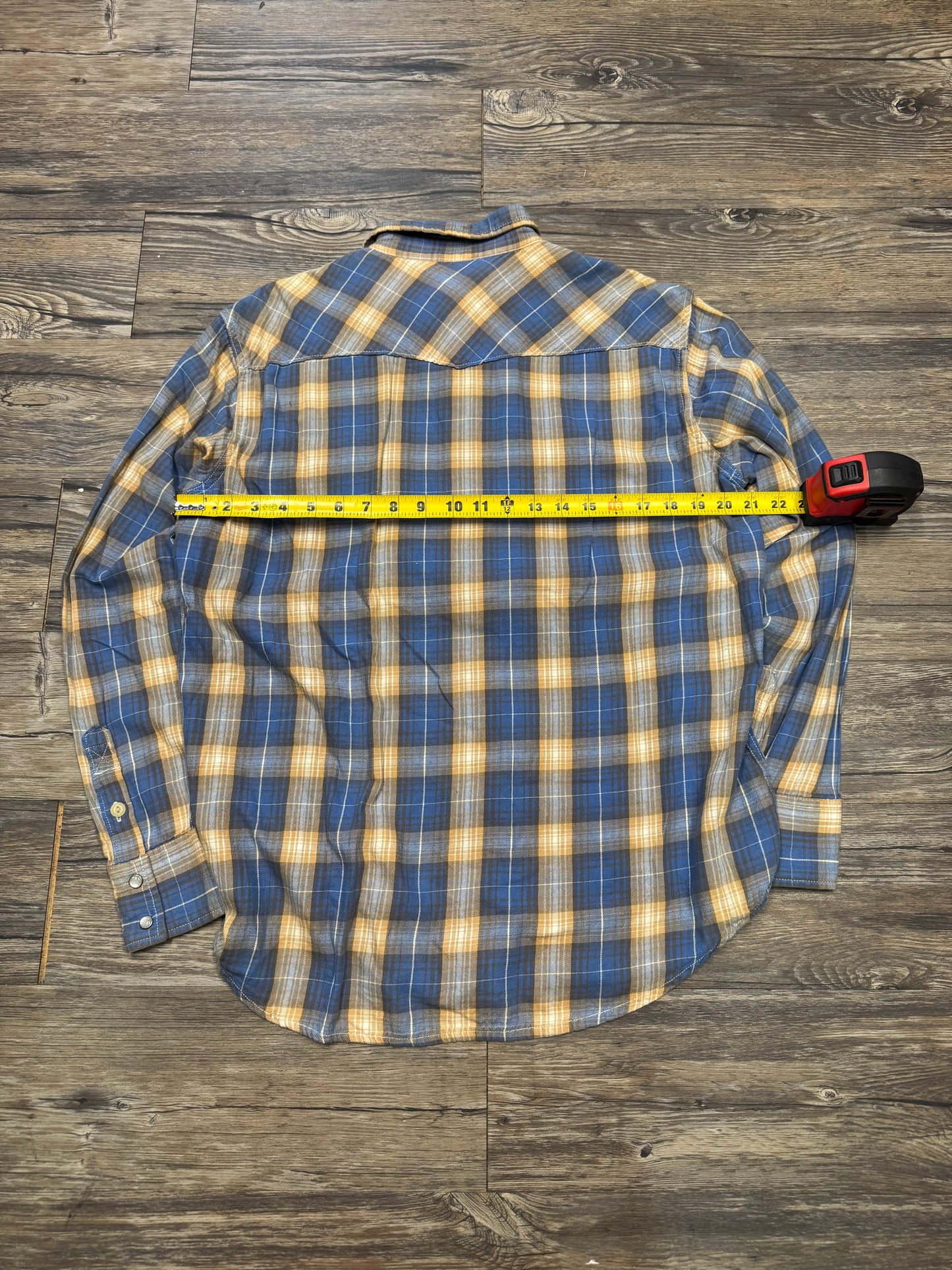 POLO JEANS COMPANY PLAID SHIRT (M)