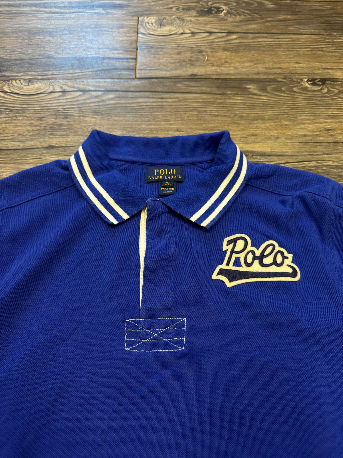 POLO RALPH LAUREN VARISTY STYLE POLO (M)