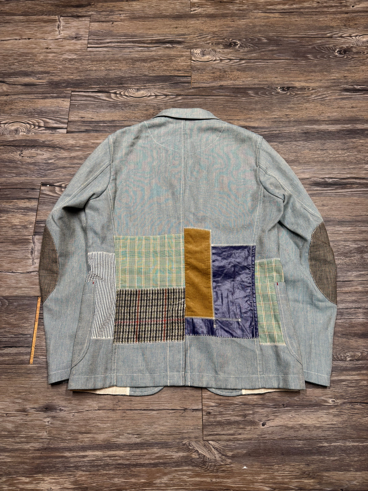 JUNYA WATANABE SS16 PATCHWORK LINEN BLAZER (S)