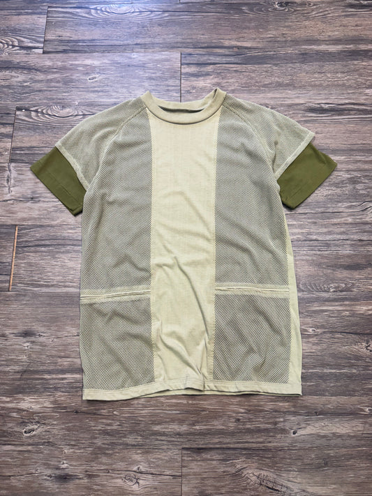 VTG LAYERED SAGE GREEN PINHOLE T-SHIRT (S)
