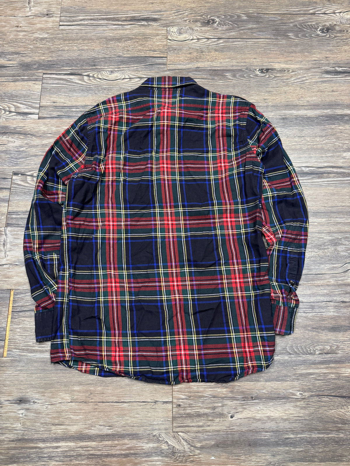 POLO RALPH LAUREN PURPLE LABEL PLAID FLANNEL (M)